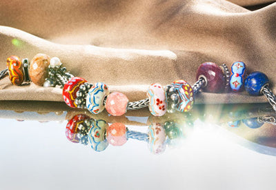 Trollbeads Day 2025 collection, Ready to Shine glass bead with cubic zirconia