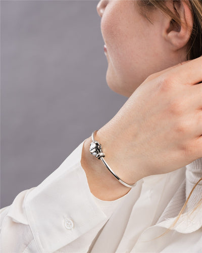 Bransoletka Bangle Lutowy Fiołek