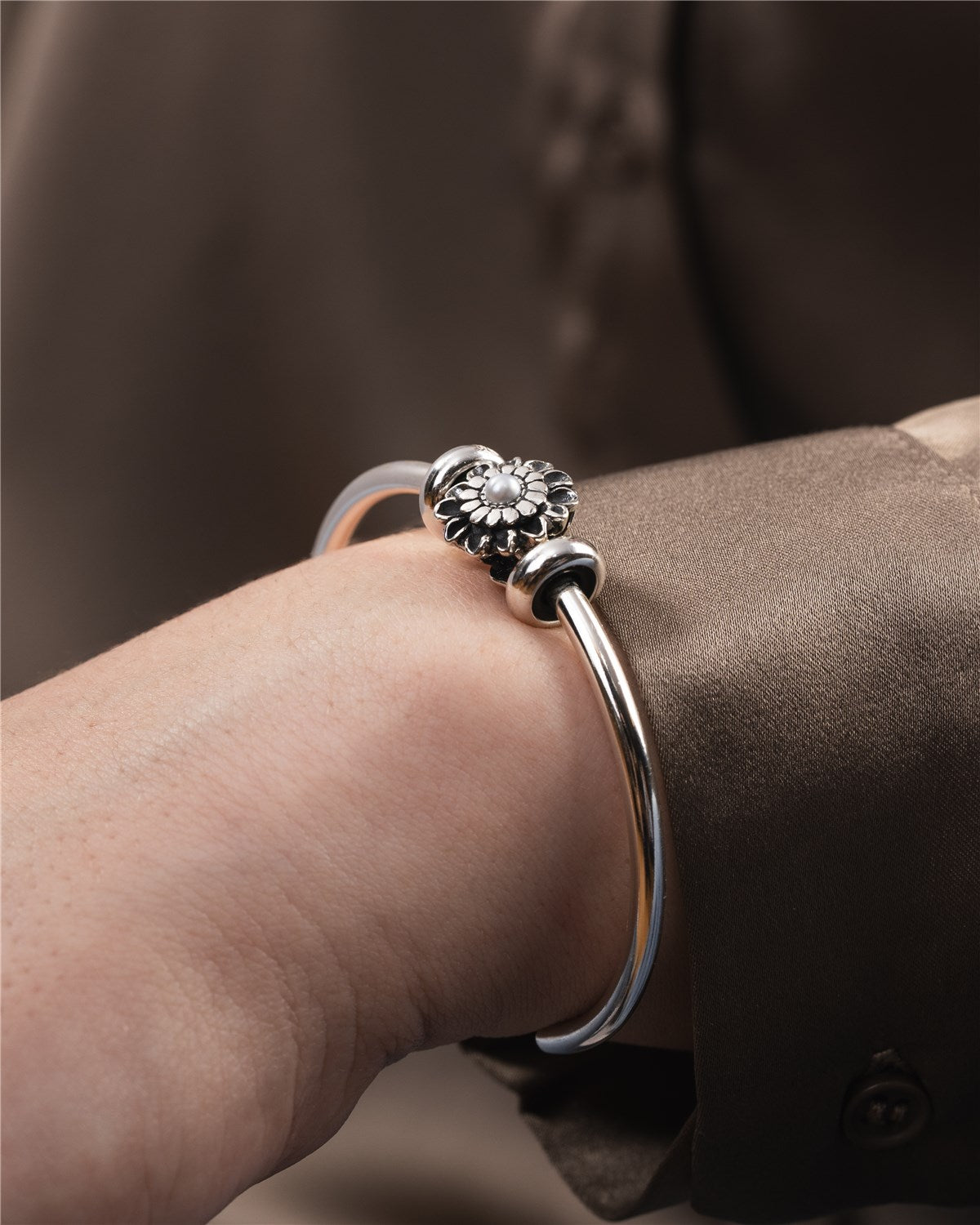 Bransoletka Bangle Listopadowa Chryzantema