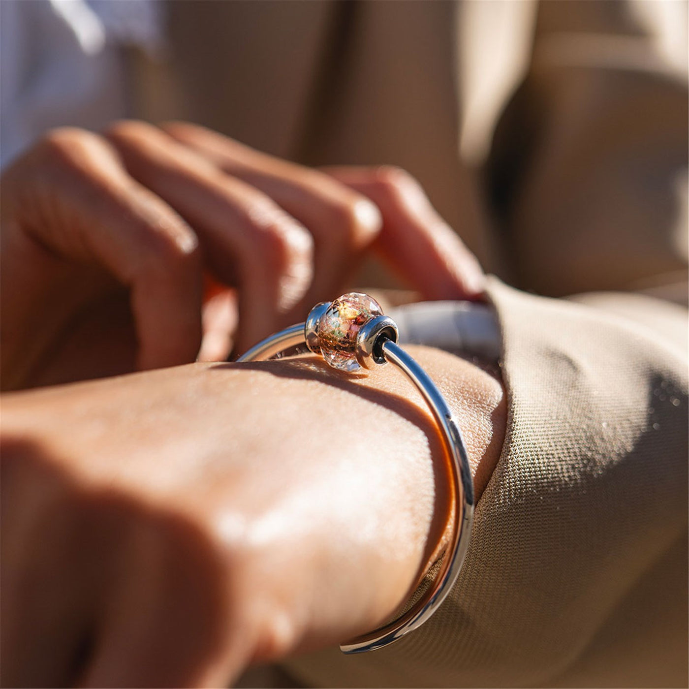 Labradoryt Iskra Marzeń Bangle