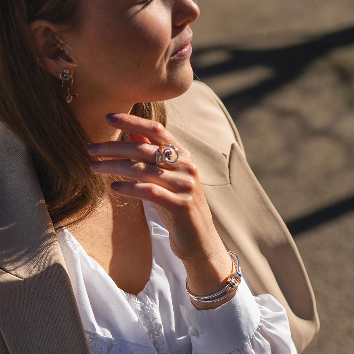 Labradoryt Iskra Marzeń Bangle
