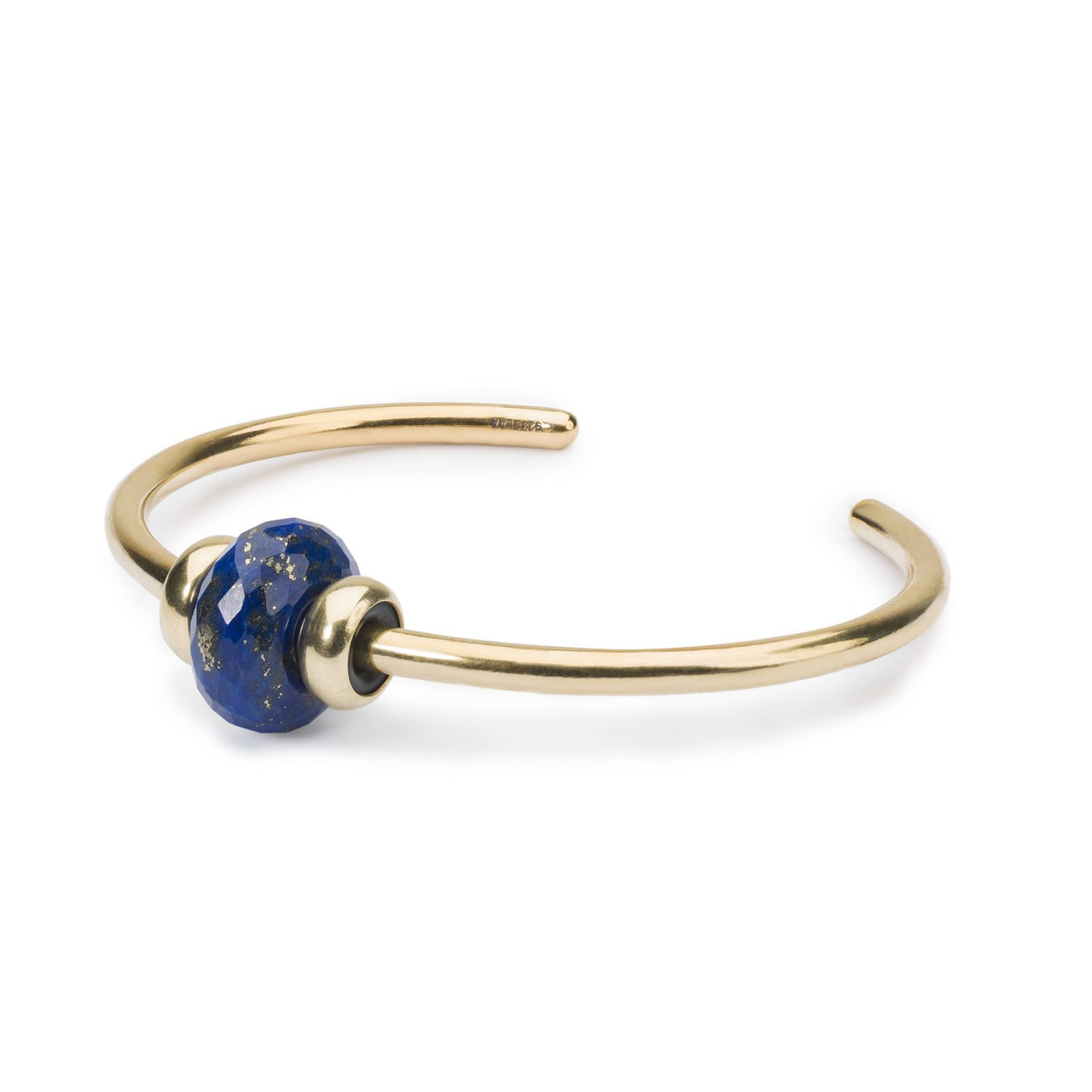 Złota Bransoletka Bangle z Lapis Lazuli