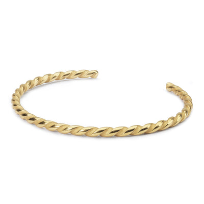 Złota Bransoletka Bangle Twist z Amazonitem