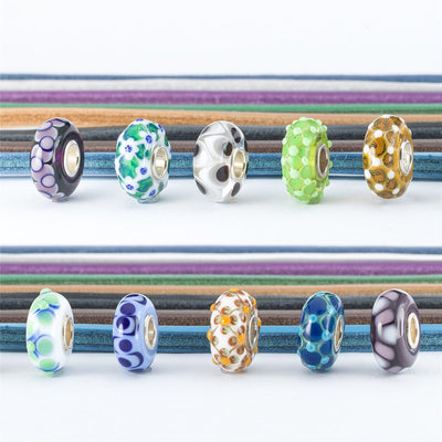Single Strand Leather Bracelet Set - Mix Color